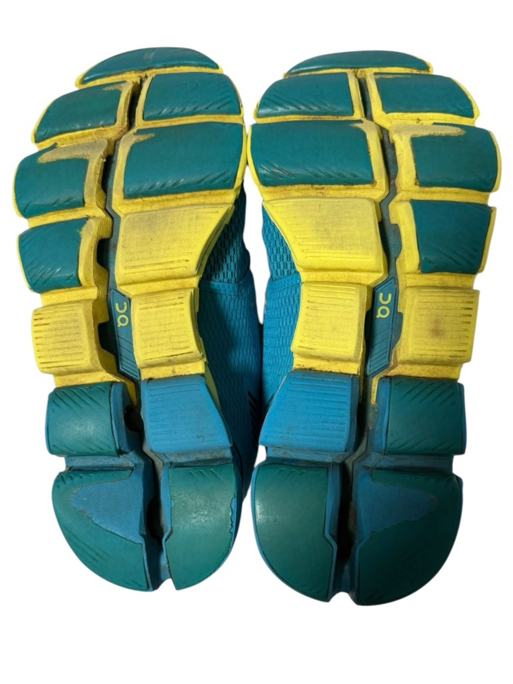 On Cloud Cloudflyer Blue/ Yellow Maui/ Lemon Running Shoes Womens Size 6.5 - Picture 6 of 7